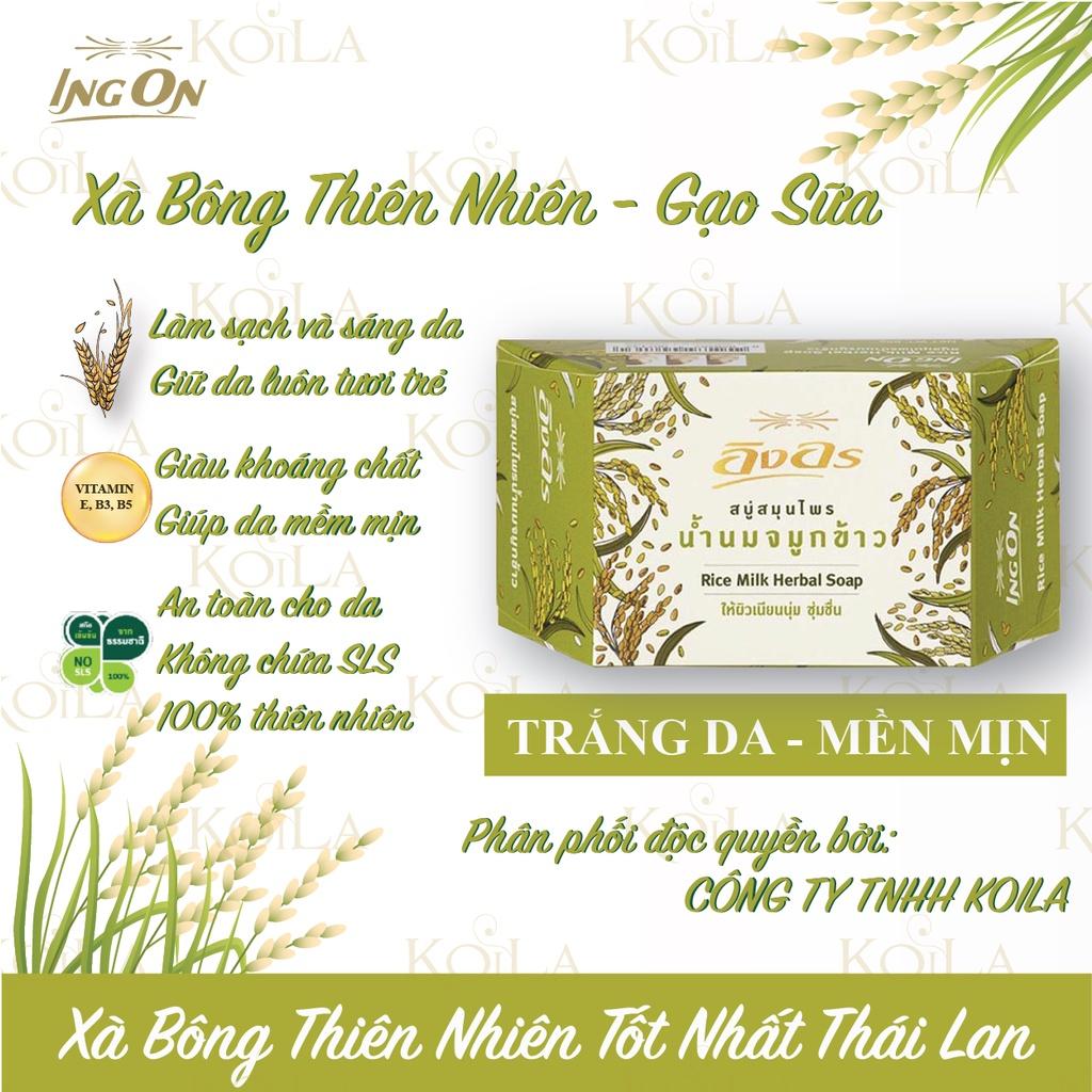 Xà Bông thảo mộc Ing On Herbal Thái Lan - Dưỡng ẩm, khử mùi, trắng da