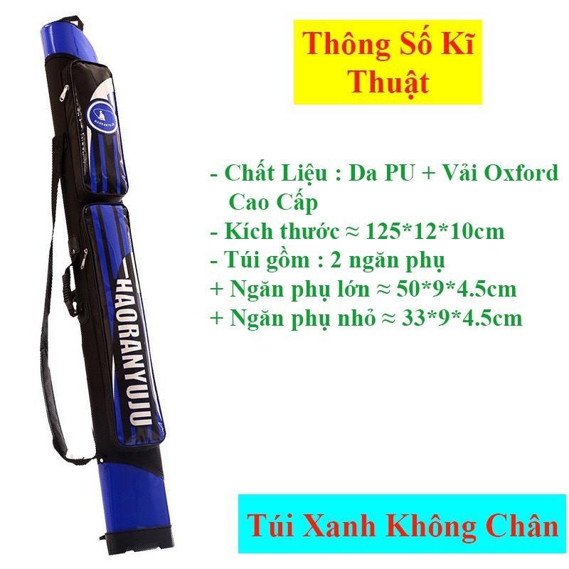 TÚI ĐỰNG CẦN CÂU 2 ngăn 1m25 dạng cứng chuyên bao đựng cần câu tay phụ kiện câu đài