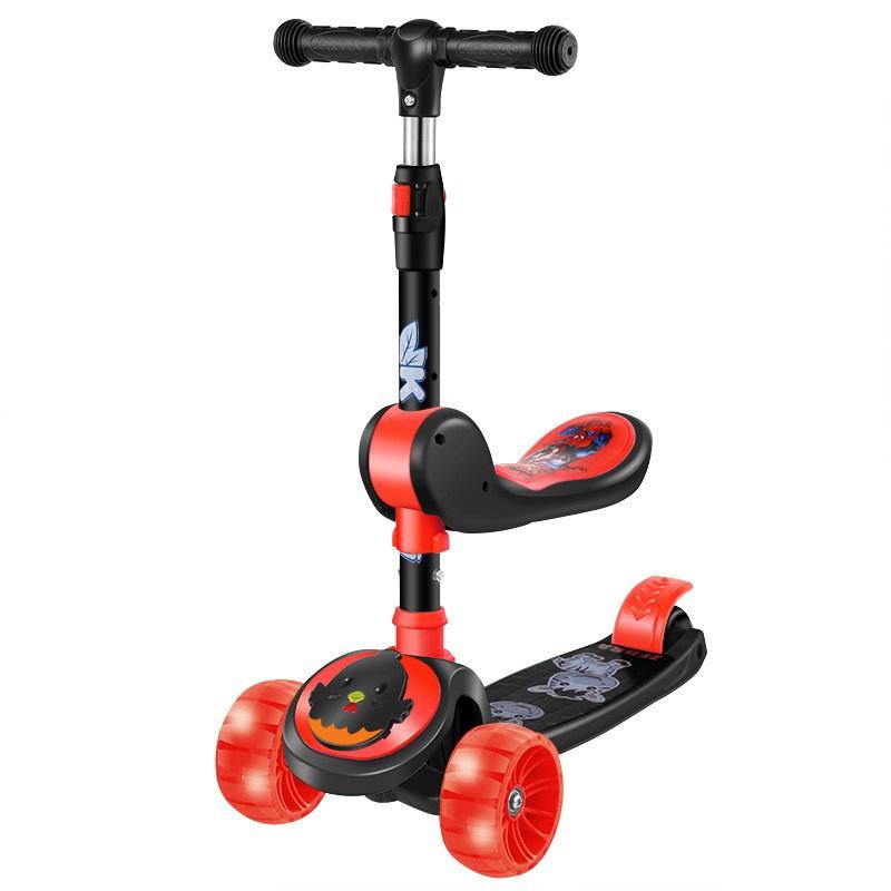 xe trượt scooter - XE TRƯỢT TRẺ EM + XE CHÒI CHÂN COMBO 2IN1 - Xe scooter - Xe trượt 902