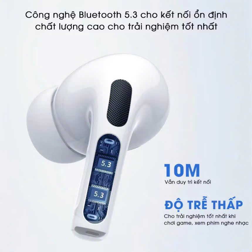 Tai Nghe Bluetooth Pro2 Không Dây định vị khử tiếng ồn ANC PIN TRÂU bass căng tự kết nối Fullbox phụ kiện đủ tính năng đàm thoại 2 chiều - HÀNG CHÍNH HÃNG