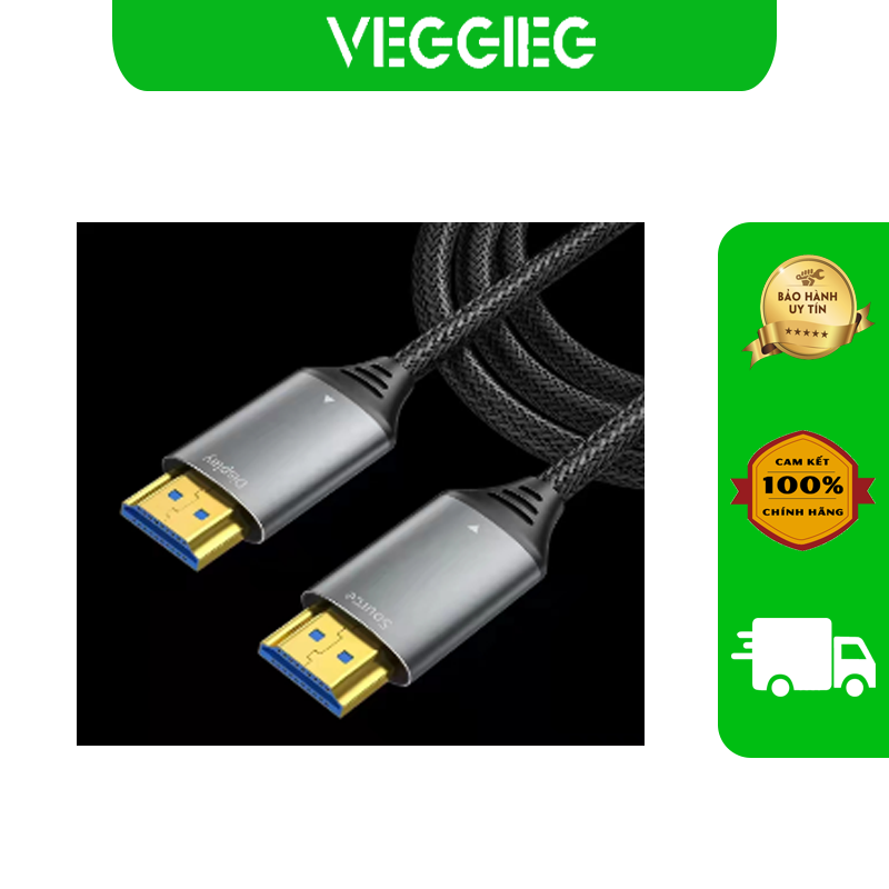 Cáp HDMI 2.0 dài 25m, 30m VEGGIEG 4K 60HZ có IC khuếch đại