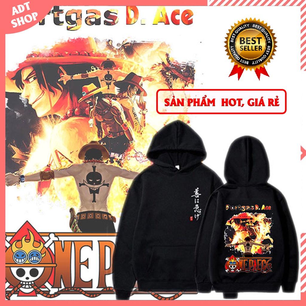 TOP 4 ÁO HOODIE ONE PIECE cực đẹp in hình Luffy - Zoro - Ace OP độc đẹp giá siêu rẻ