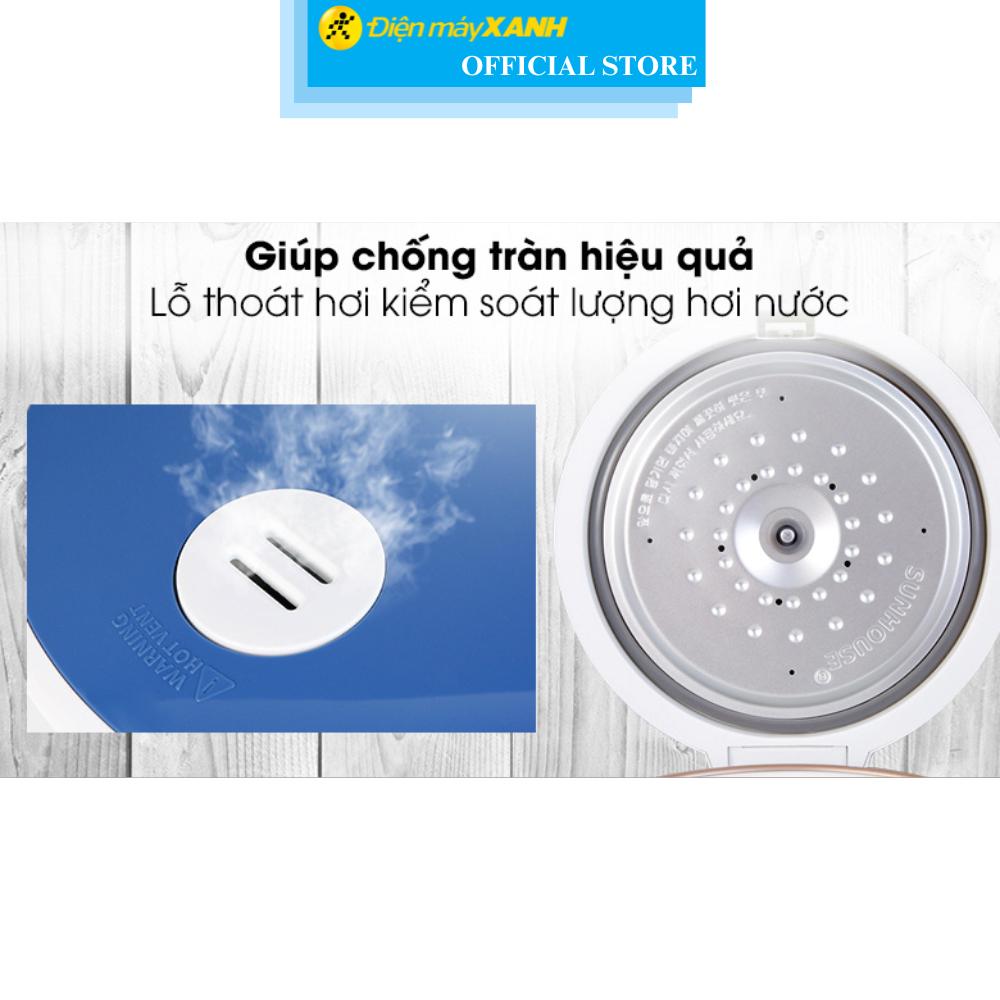 Nồi cơm nắp gài Sunhouse 1.8 lít SHD8606 - Hàng Chính Hãng