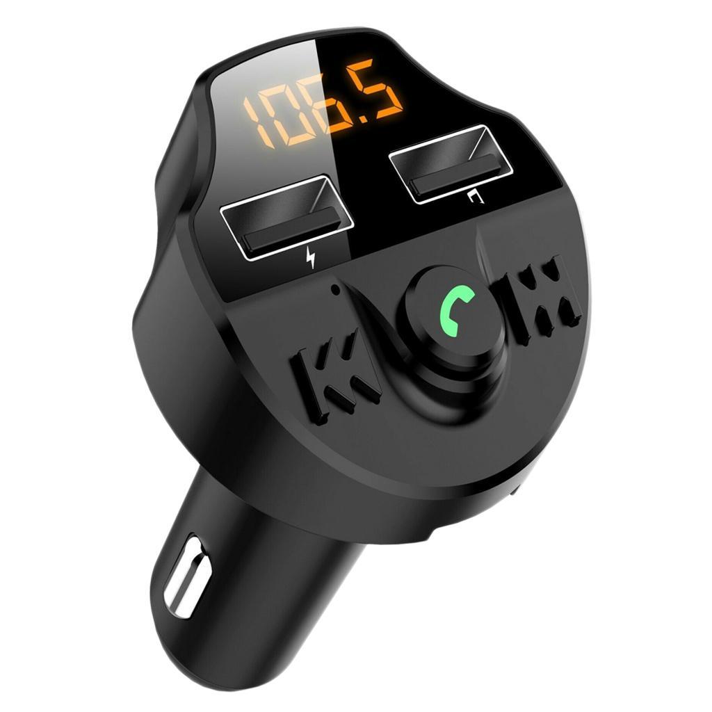 Car Charger 2 Ports USB Charger FM Bluetooth Wireless AUX MP3 Player Kit