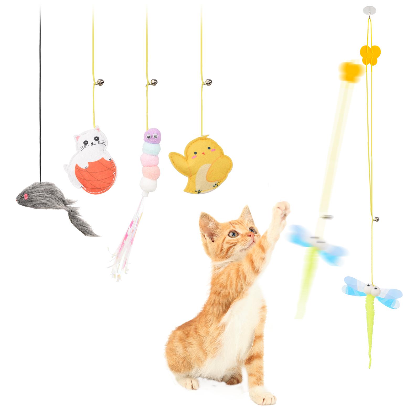 Bộ 5 Đồ Chơi Treo Cửa Tự Động Tương Tác Cho Mèo Cưng