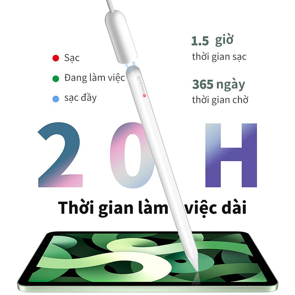 [HÀNG CHÍNH HÃNG GOOJODOQ] CD3240 - Bút Cảm Ứng GD12 Cho IPad Với Tính Năng Chống Tì Tay - Sạc Không Dây Dành Cho &quot;Ipad Air 3 2019 Pro 11 Pro 12.9 Ipad mini 5 Ipad 10.2 iPad 2018 &amp; 2019 &amp; 2020 Không phù hợp với iPad 2017 2016 2015&quot;