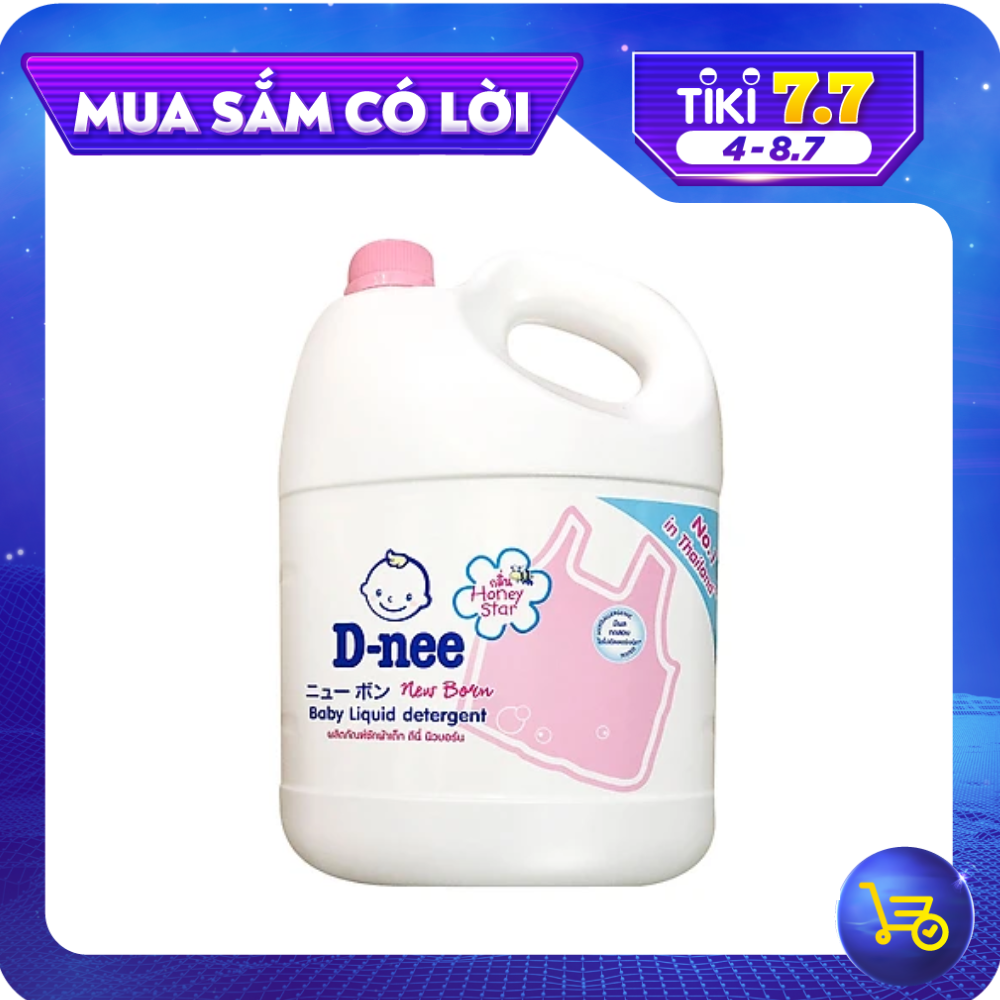 Nước Giặt Quần Áo Cho Bé D-Nee - Chai 3000ml (Hồng)