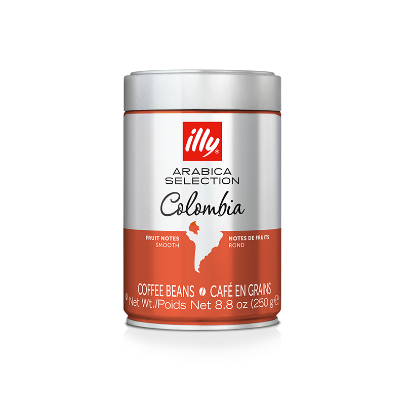 Cà phê hạt Illy Arabica Selection Colombia Beans coffee - 250G - Whole bean- Hương trái cây - 100% Arabica Colombia đã qua chọn lọc