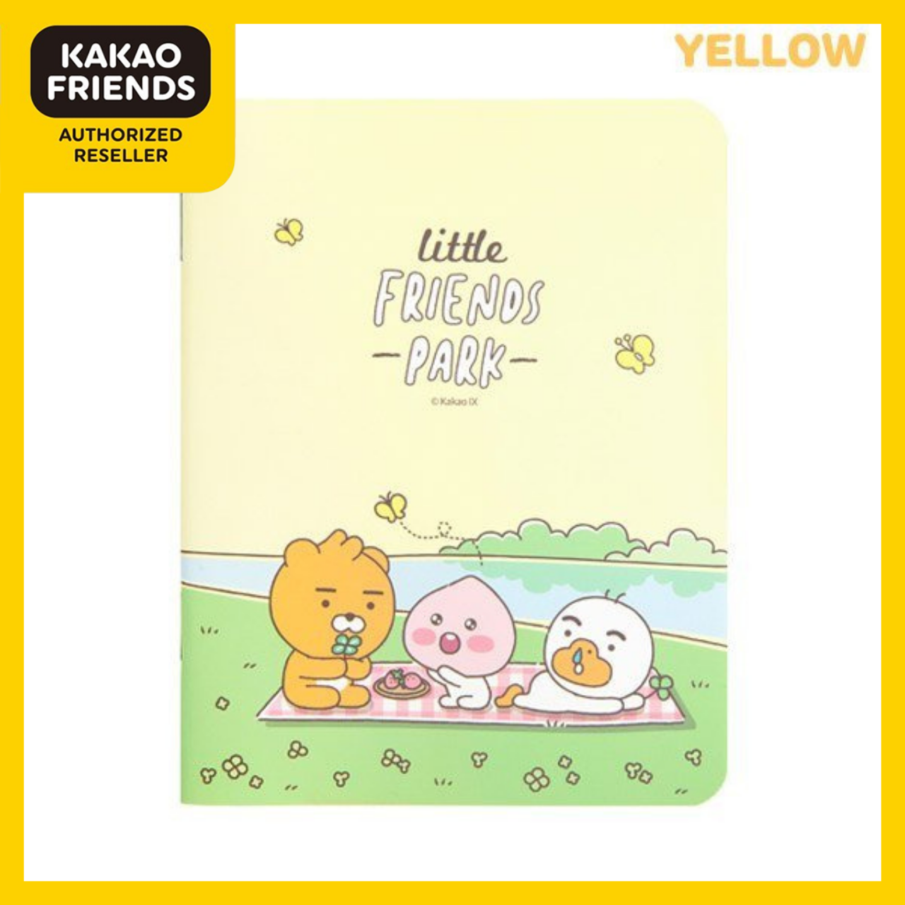 Sổ Tay Mini Little Friends Park Yellow Kakao Friends Chính Hãng