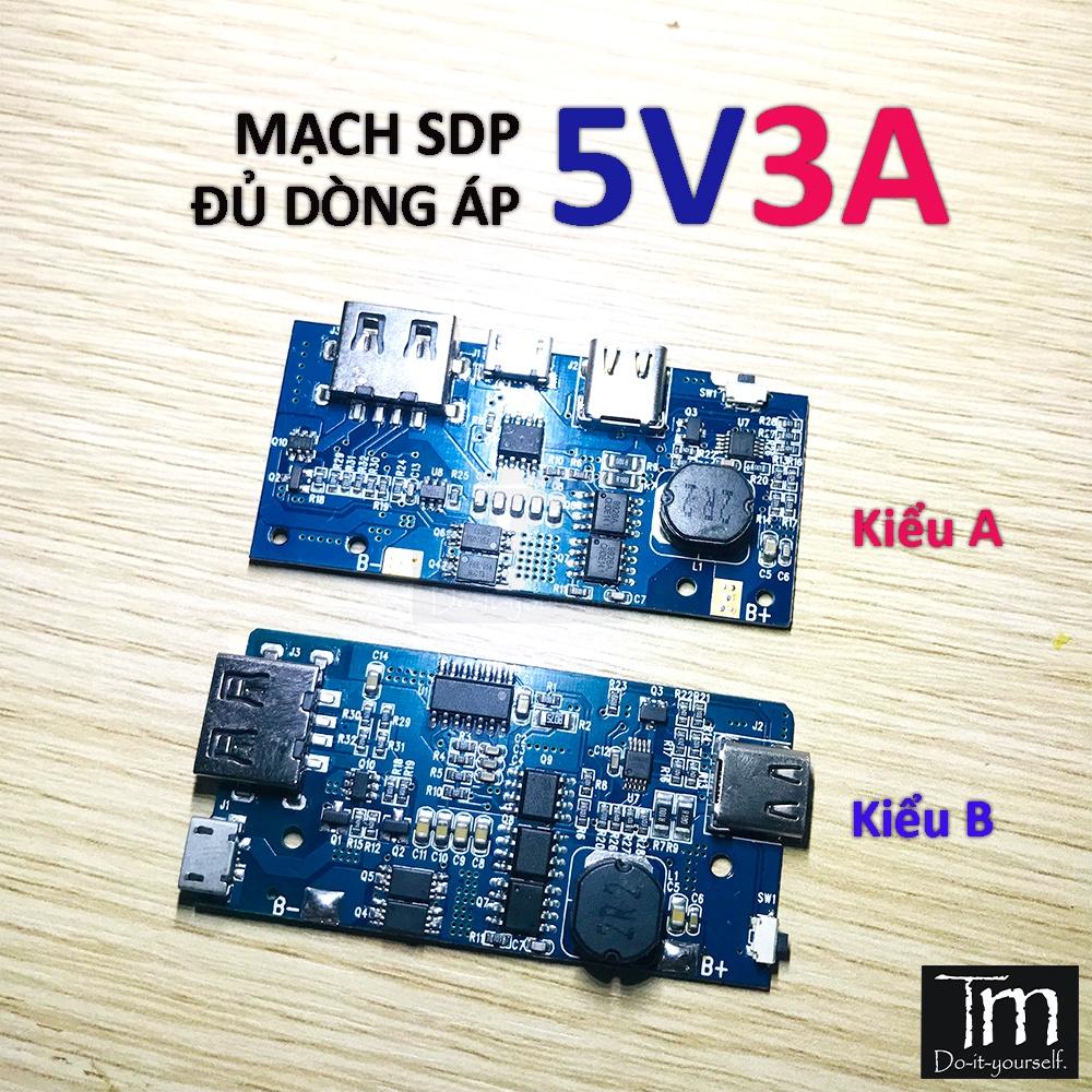 Mạch Sạc Dự Phòng 5V 3A Đủ Dòng Áp