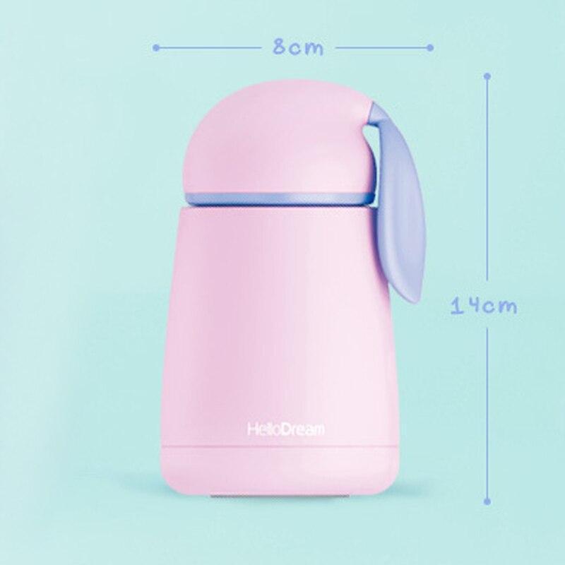 Thỏ Nhiệt Cốc Kid Bình Đựng Nước Giữ Nhiệt Cốc Kid Dễ Thương Nhiệt Chân Không Con Tumbler Thermocup Thép Không Gỉ