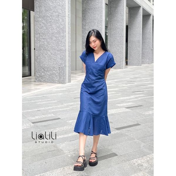 Đầm linen 2 túi - Thiết kế từ