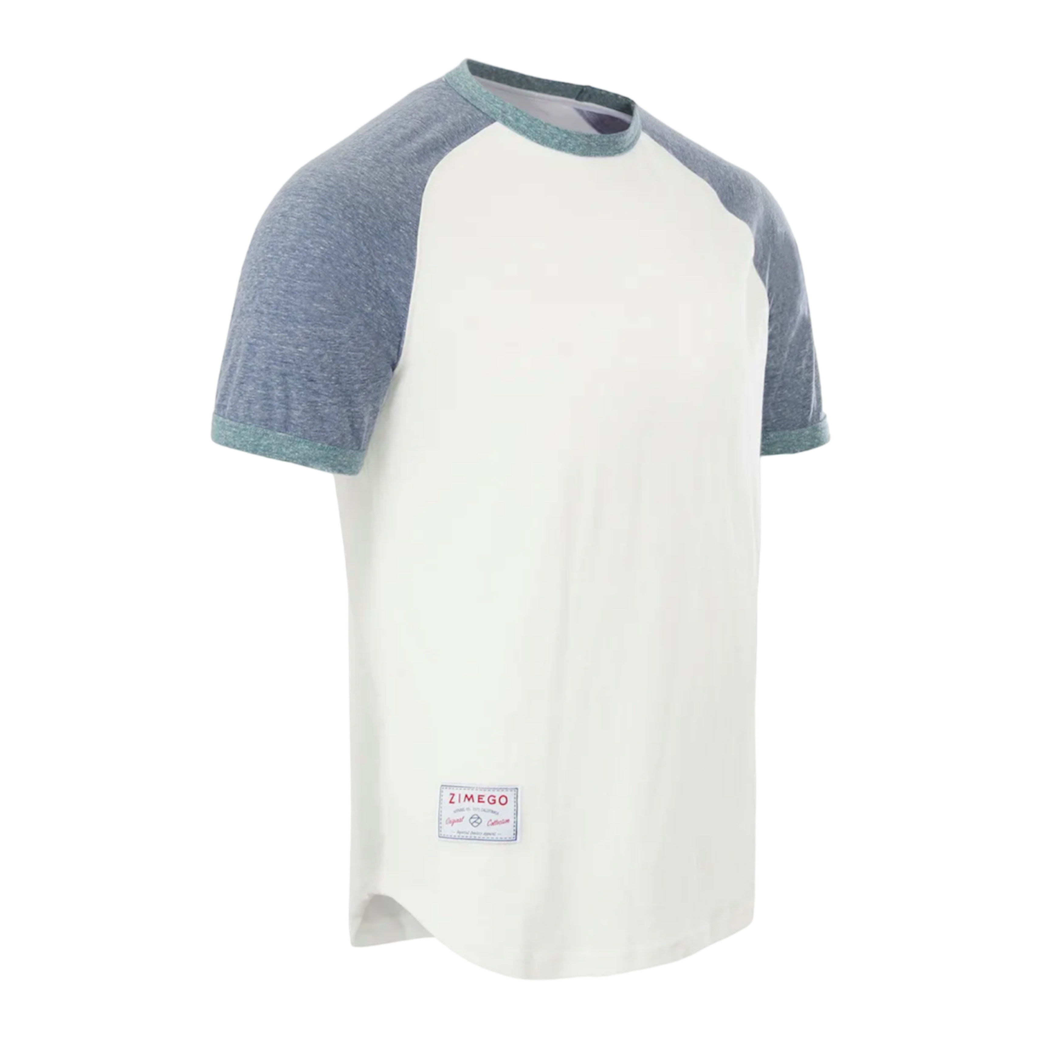 Áo T-SHIRT ngắn tay raglan Ringer_Raglan Áo thun thường ngày_Phong cách thể thao đơn giản_Hàng US chất lượng cao_ZIMEGO