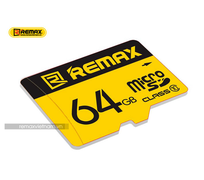 Thẻ nhớ MicroSD REMAX 64GB tốc độ class 10 chuyên dụng - Hàng Chính Hãng