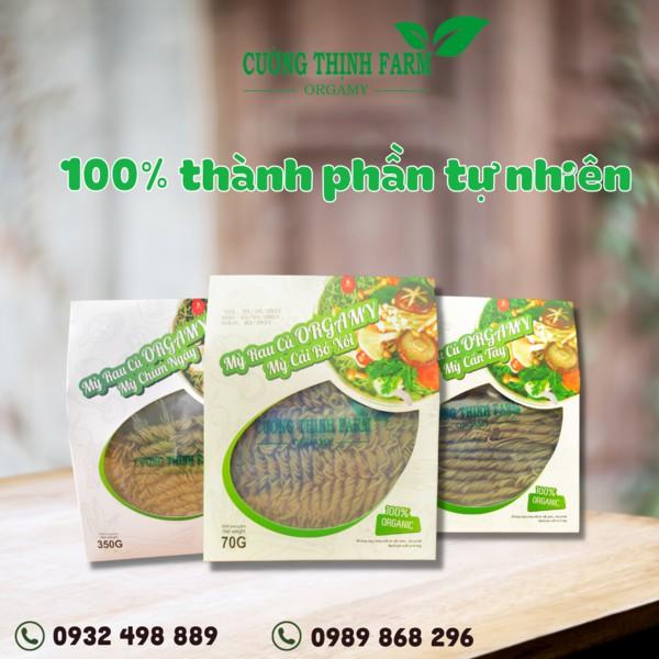 Combo Ưu Đãi Mix 5 Vị Mì Rau Củ Orgamy, KL 350g (Eat Clean - Healthy)