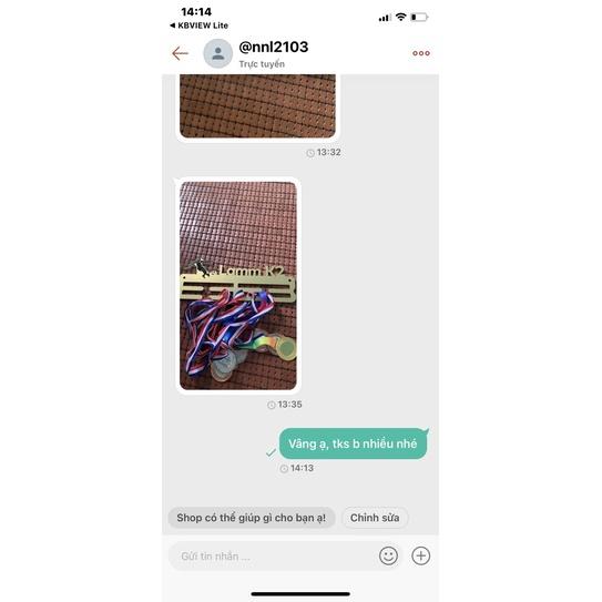 Giá treo huy chương Bóng đá siêu Cute. KT: 40x18