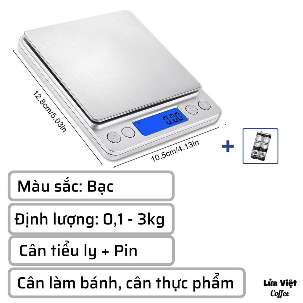 Cân Tiểu li điện tử làm bánh mini chính xác cao định lượng 0.01g-200g bảo hành 3 tháng cân tiểu ly bỏ túi chuyên dụng