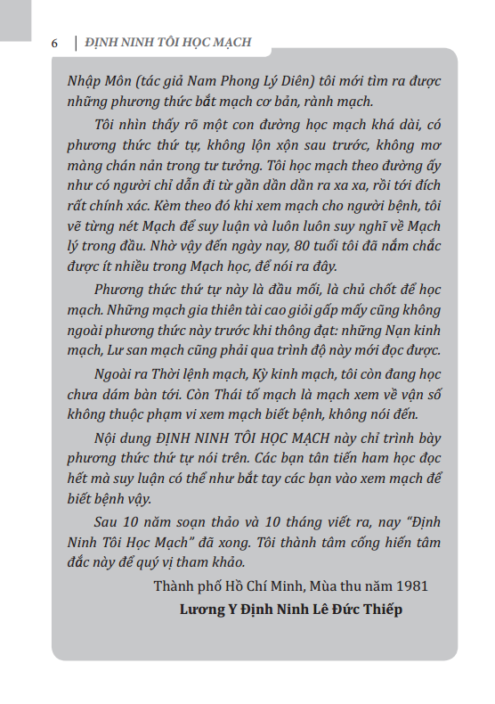 Sách Định Ninh Tôi Học Mạch (Tái Bản 2020)