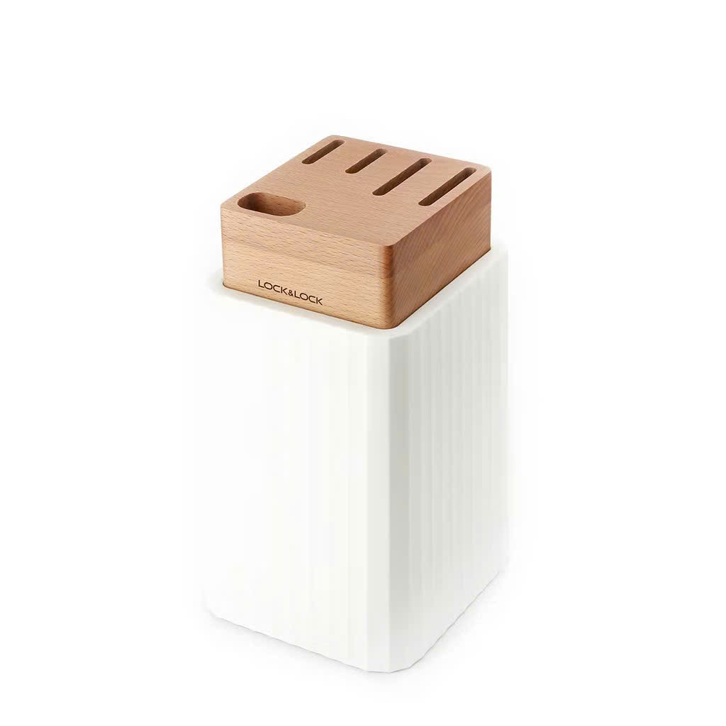 Bộ Dao Nhà Bếp 6 Món kèm Đế Đựng LocknLock CKK802 (hàng chính hãng)