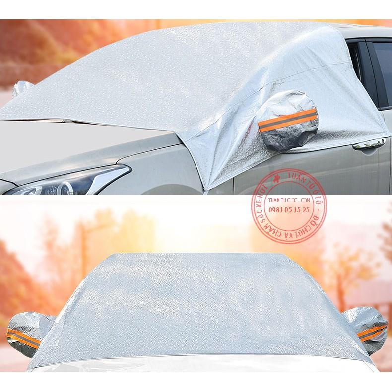 Tấm bạt chống nóng kính lái ô tô có tai bảo vệ gương