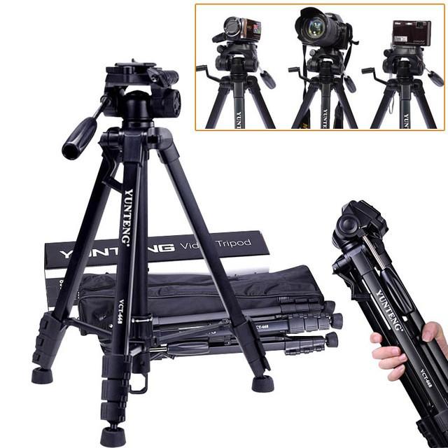 Chân máy/ Tripod Yunteng VCT 668, chân đế điện thoại và máy ảnh - Hàng chính hãng