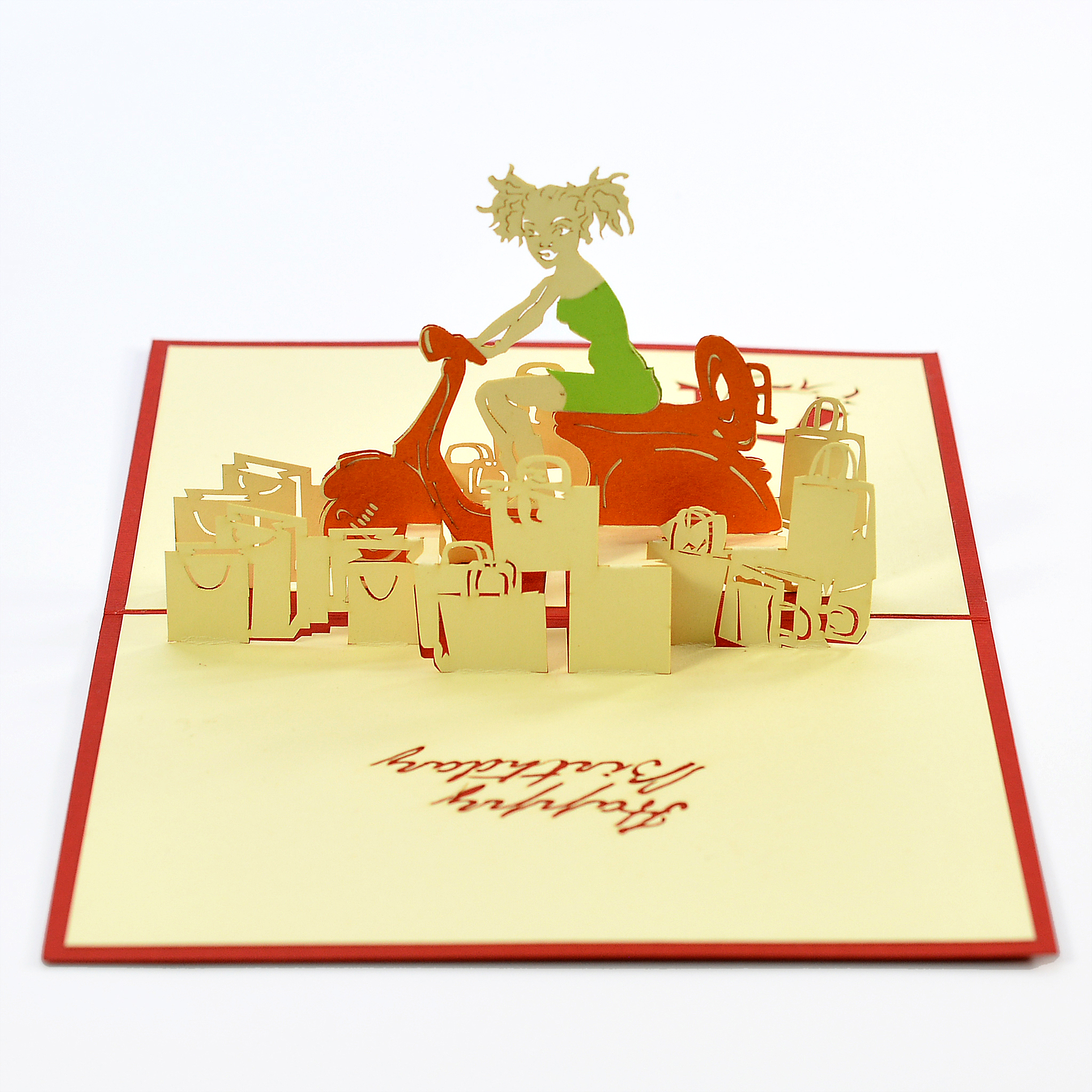 Thiệp handmade 3D Happy Birthday size 10x15cm BD008
