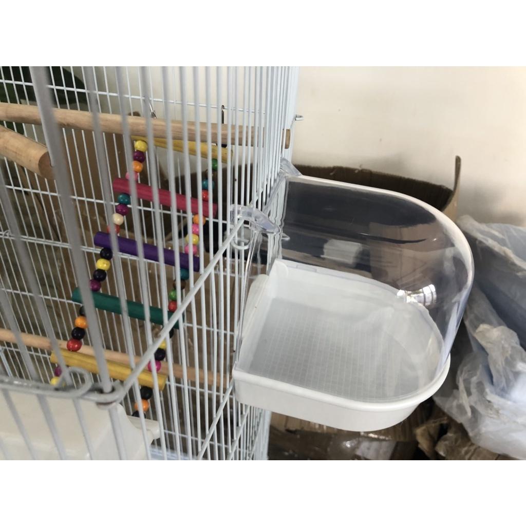 Máng tắm ngoài có móc nhựa cho chim yến, finch và dòng vẹt size nhỏ