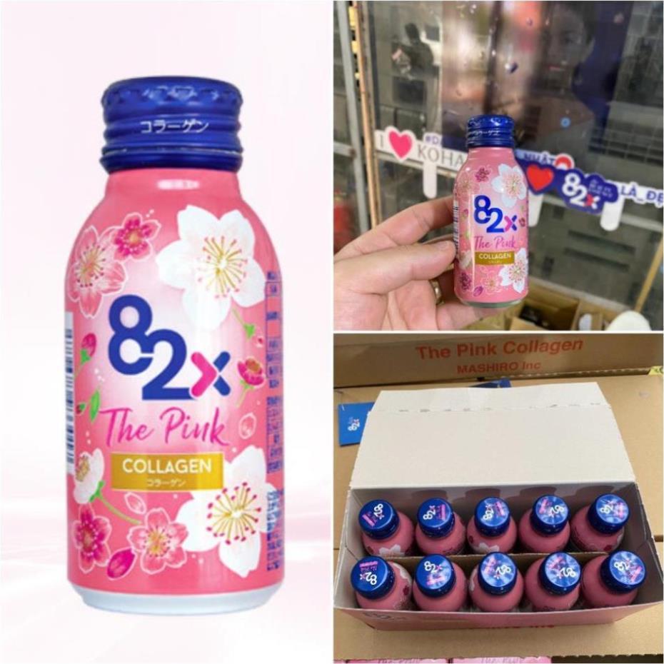 Nước uống đẹp da 82X The Pink - hàm lượng 1000mg collagen làm đẹp 100ml/chai.