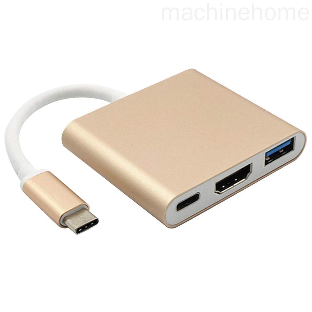 Đầu chuyển đổi type-c sang USB HDMI-tương thích với USB 3.1 3 trong 1