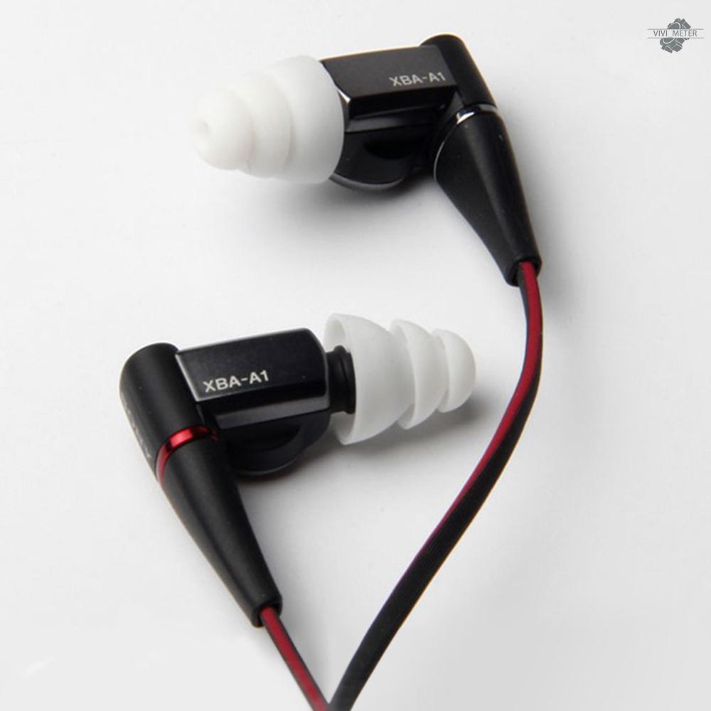 Set 3 Cặp Nút Tai Nghe Nhét Tai 6 Lớp Bằng Silicon Nhiều Màu Sắc