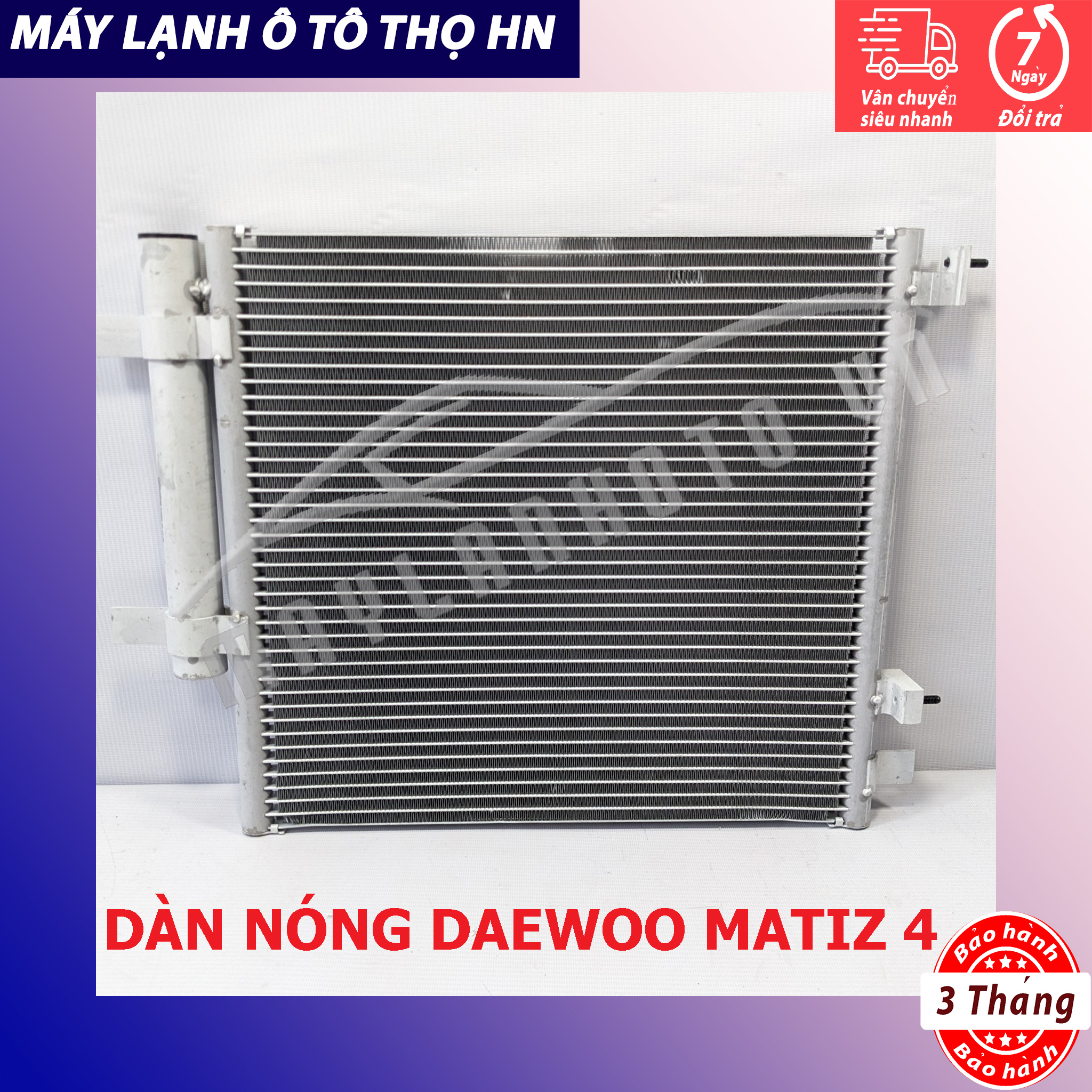 Dàn (giàn) nóng Daewoo Matiz 4 - Chevrolet Spark - Groove 2012 2013 2014 2015 Hàn Quốc 12 13 14 15