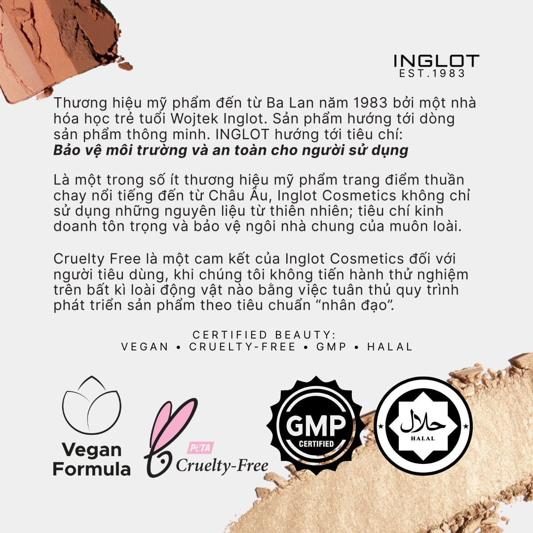 Cọ Vát Kẻ Mắt & Chân Mày Inglot Makeup Brush 31T