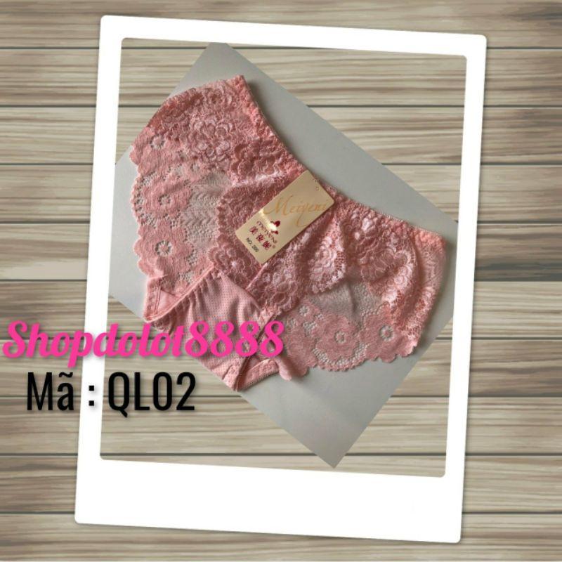 Quần lót ren chất liệu cotton co giãn tốt mã đặt hàng QL02