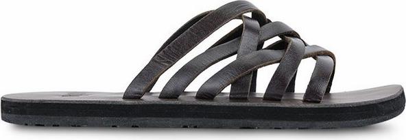 Dép Da Nam Nhiều Dây Quai Ngang Casual - Nâu