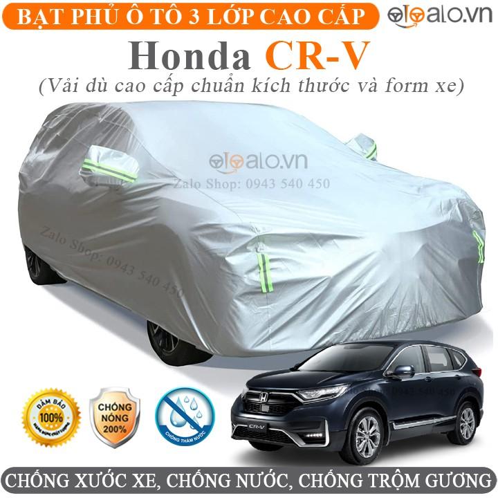 Bạt trùm che phủ xe ô tô Honda CRV chuẩn 3 Lớp Cao Cấp Chống Nắng Nóng Nước Mưa Cháy Chống Bụi