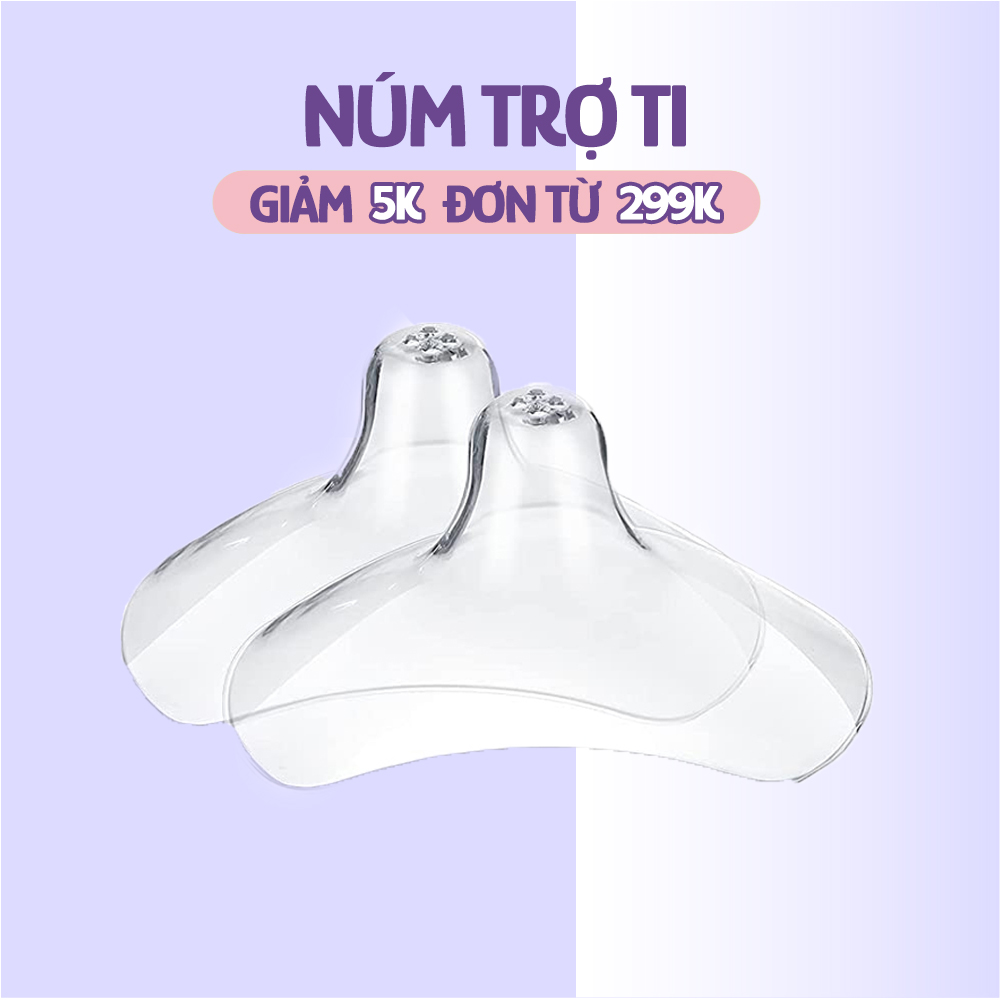 Núm Trợ Ti Mama's Choice, Trợ Ty Silicone Siêu Mềm Giúp Mẹ Cho Bé Bú Dễ Dàng