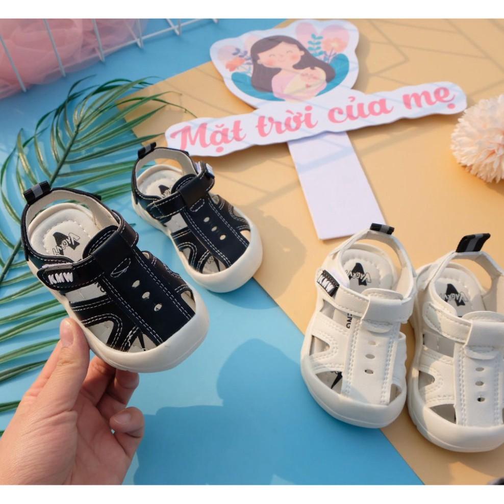 Sandal Bé Trai Quai Hậu Mũi Cao Chống Trơn Chống Vấp Cho Bé Từ 0 - 2 Tuổi