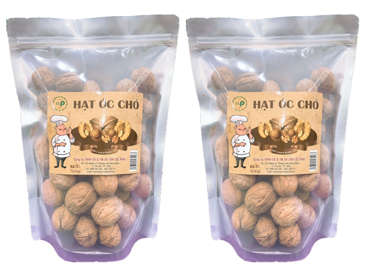 HẠT ÓC CHÓ TÂN LỘC PHÁT BỊCH 500G