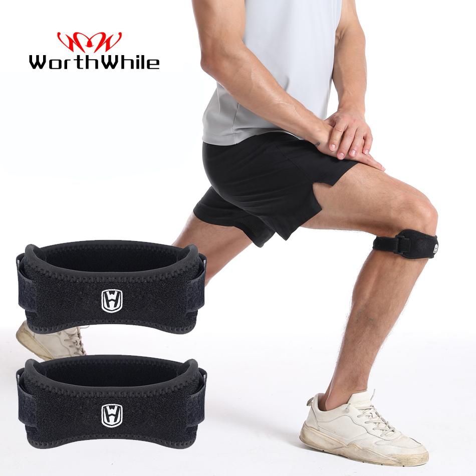 Thể thao đáng giá nẹp dây đeo có thể điều chỉnh dây đeo Eva Kneepads Hỗ trợ đầu gối Pad Gear Gear Basketball Protector Color: 1 Piece Blue