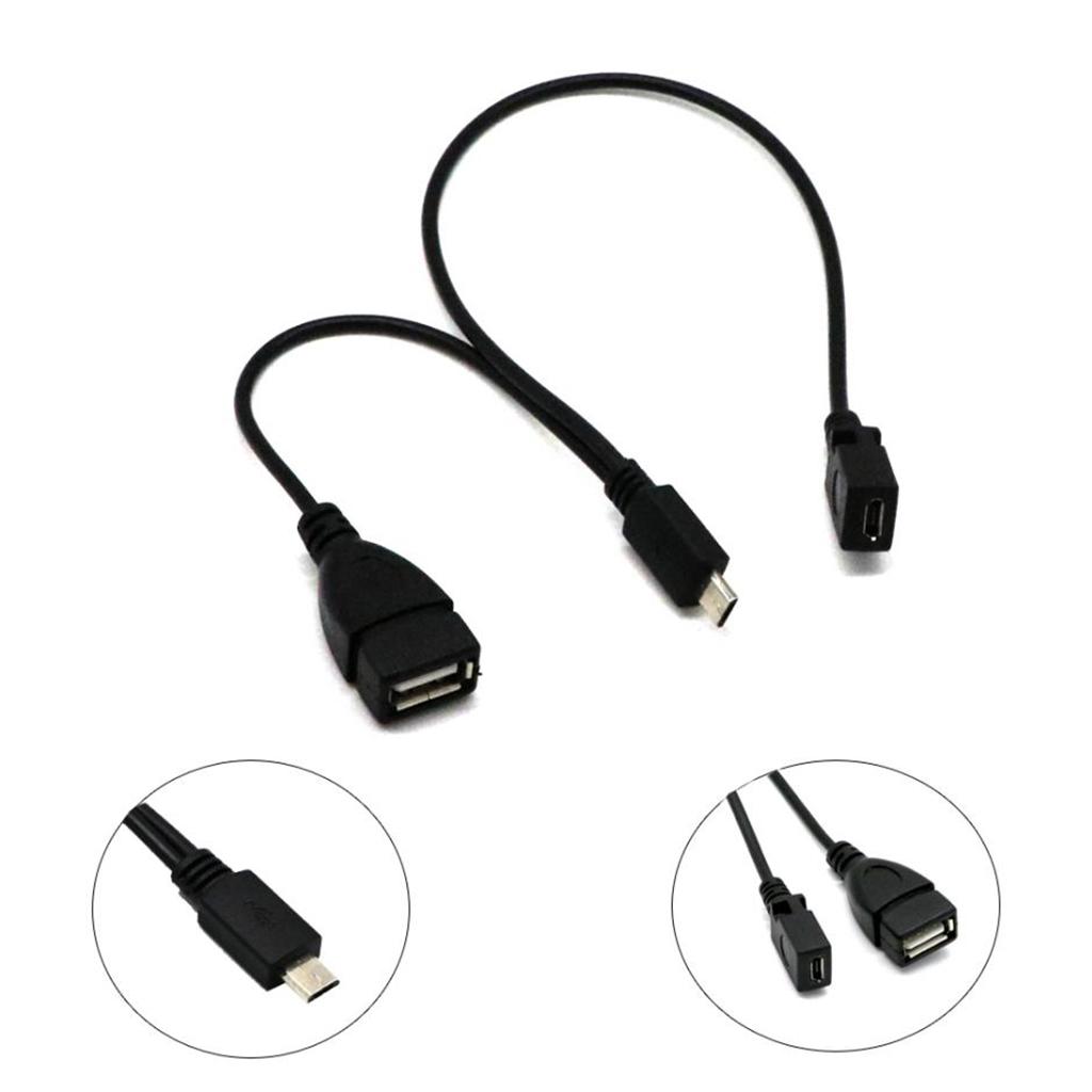 OTG Host Power Cable Micro USB Male To USB & Micro USB
