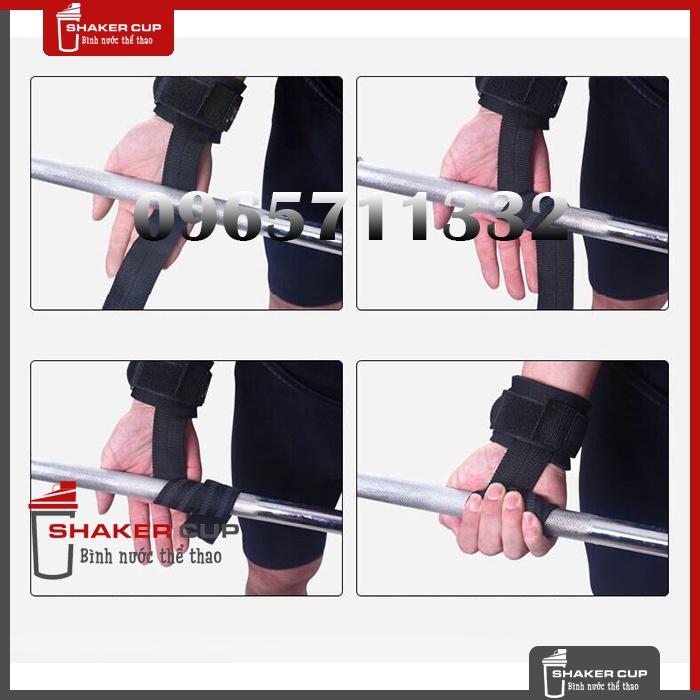 Dây kéo lưng Valeo Kèm Cuốn Cổ Tay Cao cấp Lifting Straps Valeo hỗ trợ tập thể hình, tập gym