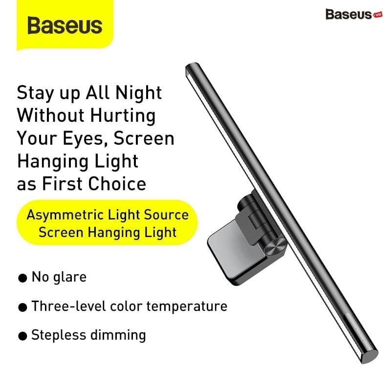 Đèn treo Baseus i-Wok Series màn hình máy tính bảo vệ mắt- DGIWK-B (Hàng chính hãng)