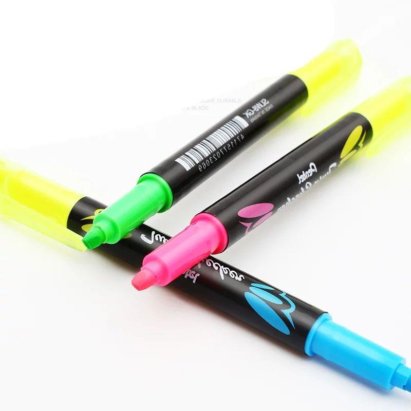 Bút Nhớ Dòng 2 Đầu Pentel SLW8 | Thiết Kế Độc Đáo Với Hai Màu Mực Dạ Quang Tiện Lợi | Màu Dạ Quang Tươi Sáng Rõ Nét