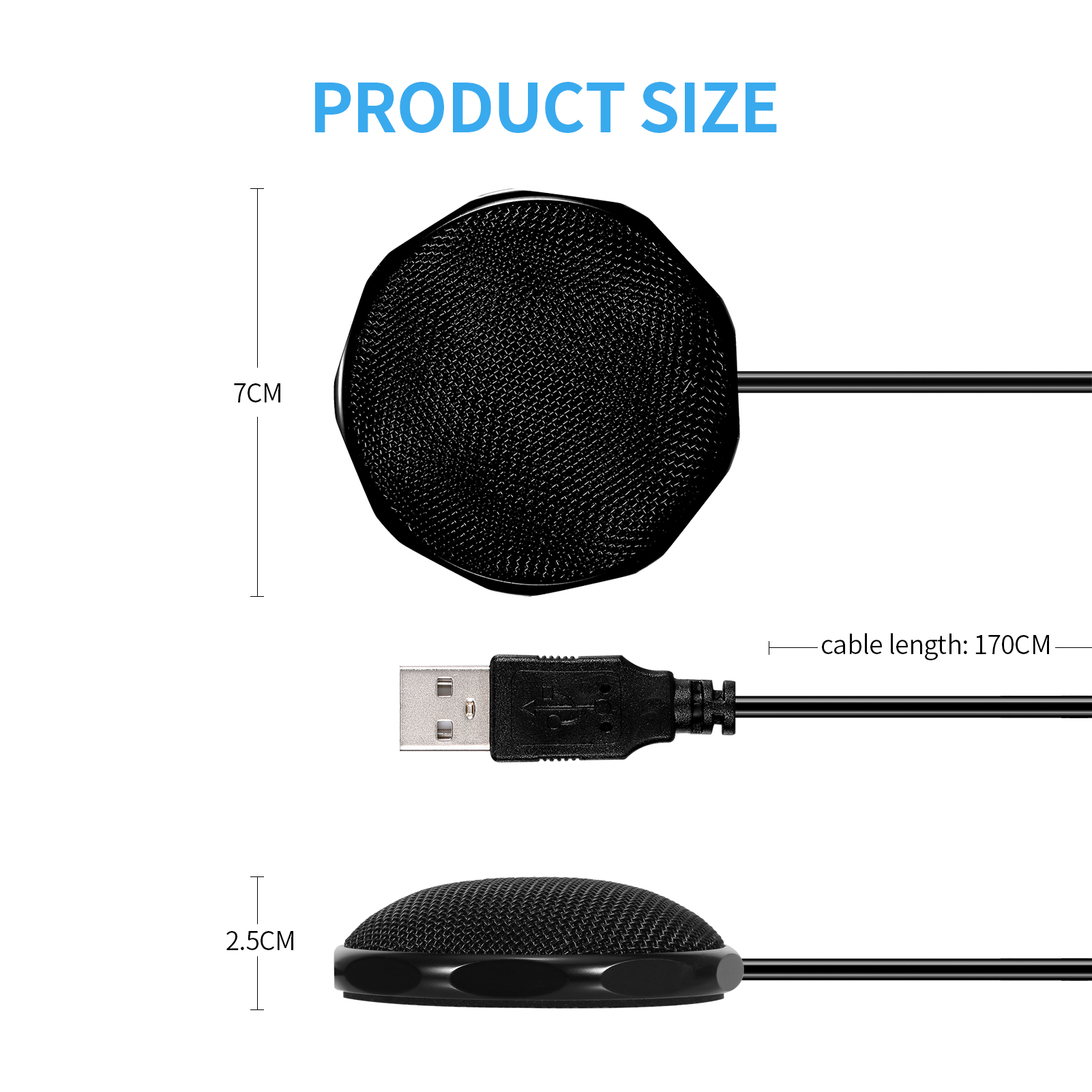 Bộ Ngưng Tụ Micrô 360° USB Cho Hội Nghị Trò Chuyện Bằng Giọng Nói Từ Xa