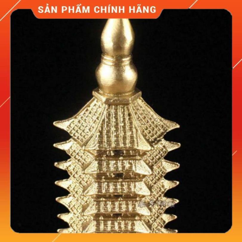 (HÀNG HOT SIÊU CHÂT) Tháp văn xương bằng đồng 13 tầng cao 30cm- 206573