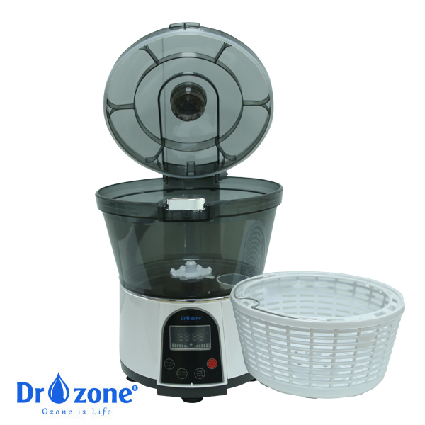 Máy rửa thực phẩm đa năng Dr, zone Ozone is Life, DR100 khử trùng diệt khuẩn an toàn cho sức khoẻ dung tích 6L- Hàng chính hãng