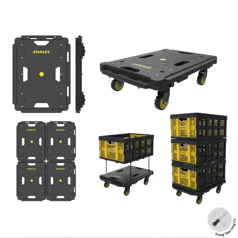 Xe đẩy hàng 4 bánh Stanley SXWTD-PC531 - Tải trọng 137kg