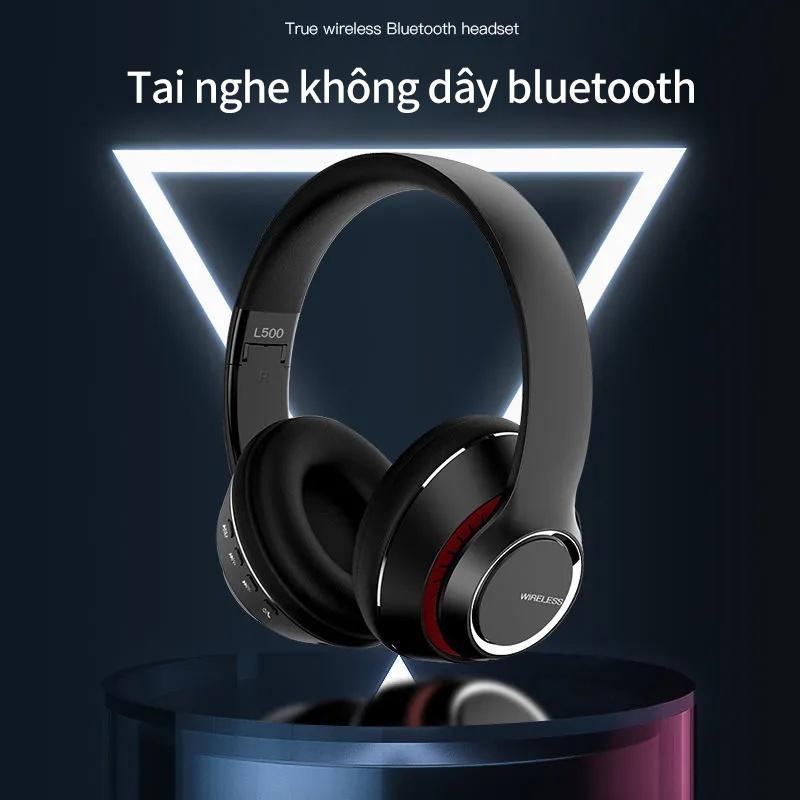 Tai nghe headphone bluetooth không dây Halfsun L500 âm thanh mượt mà vận động nghe nhạc dùng cho mọi loại điện thoại