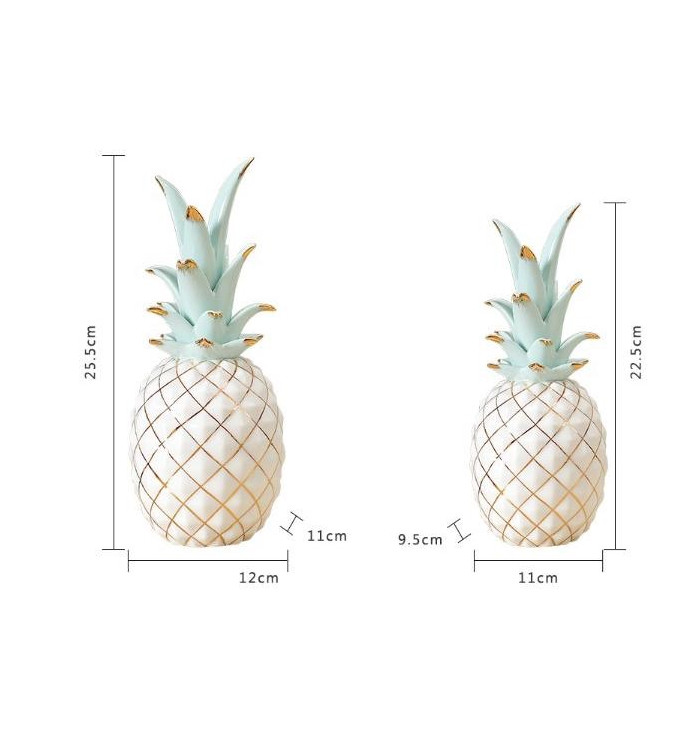 Bộ 2 tượng trang trí Savor Pineapple