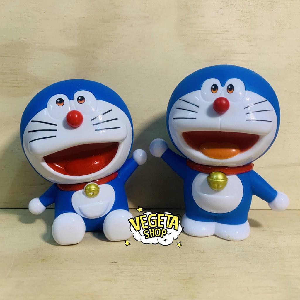 Mô hình Doraemon - Mô hình 6 tư thế Doremon cầm bánh ngồi đứng vẫy tay nằm ngủ bằng nhựa - Cao 8~10cm